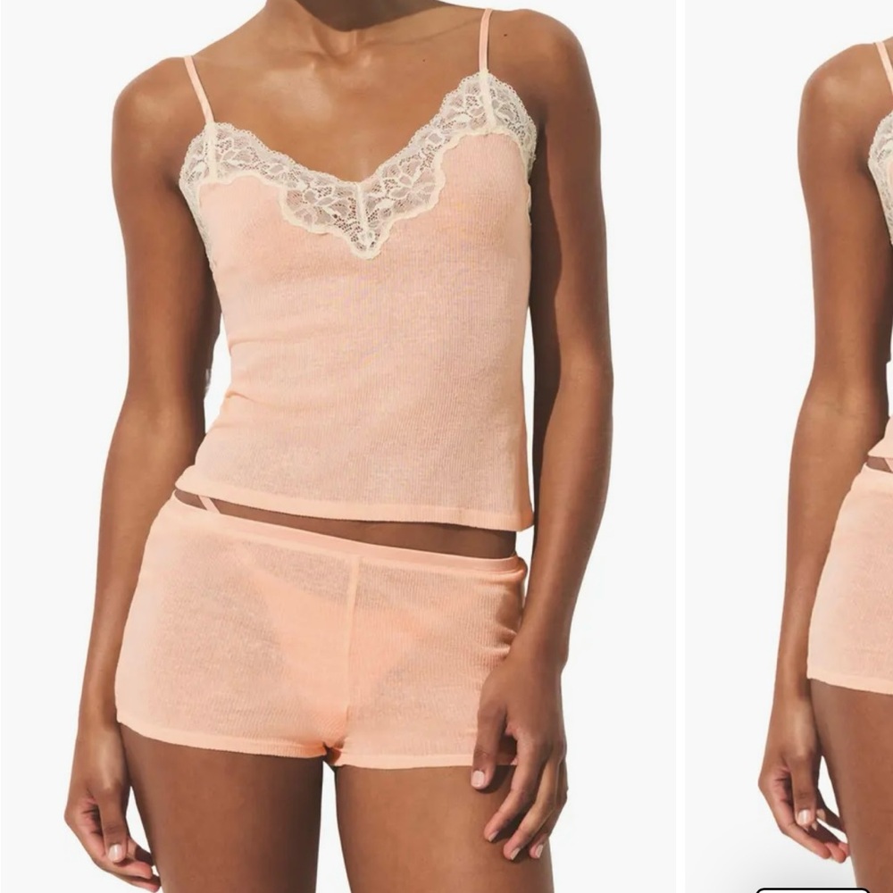SKIMS Lace Cami and Shorts Set